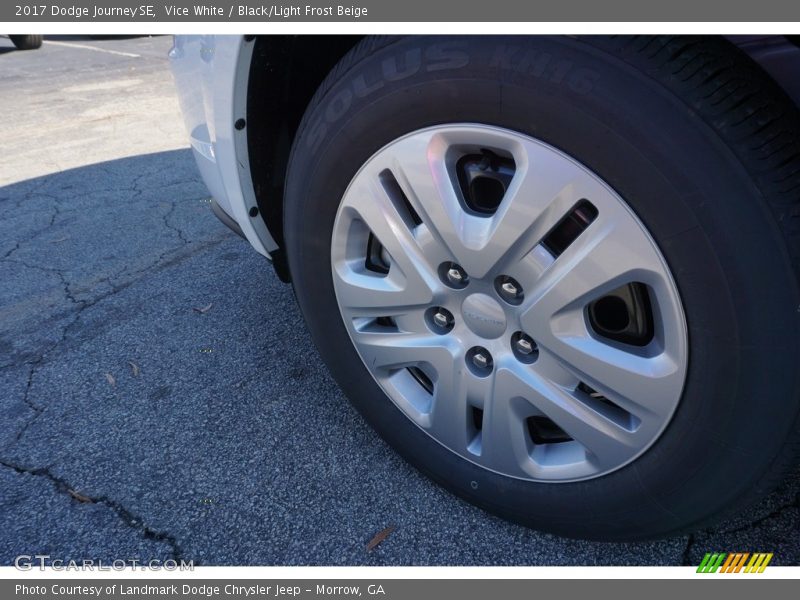 Vice White / Black/Light Frost Beige 2017 Dodge Journey SE