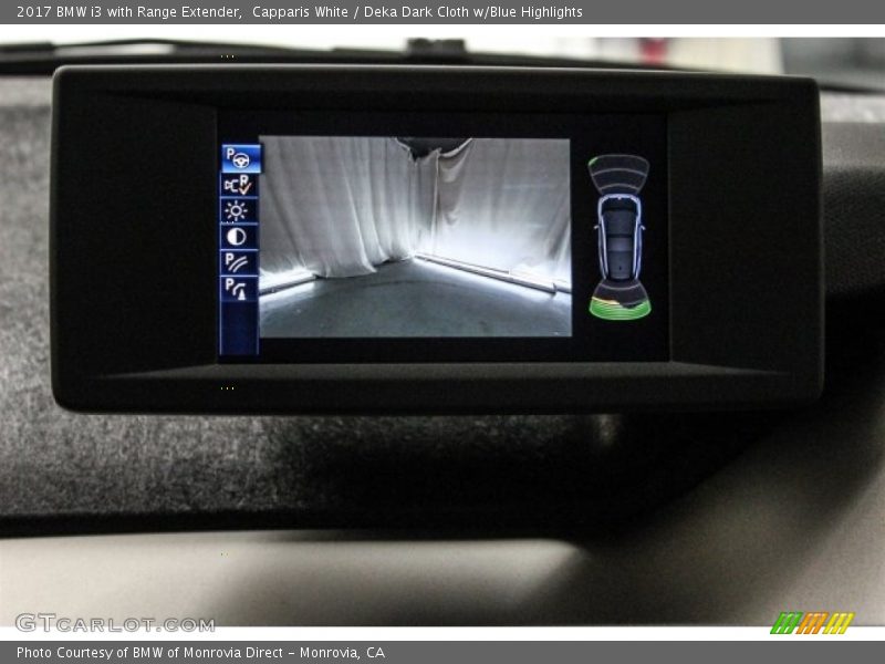 Capparis White / Deka Dark Cloth w/Blue Highlights 2017 BMW i3 with Range Extender