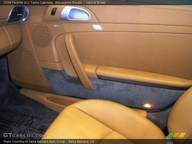 Macadamia Metallic / Natural Brown 2008 Porsche 911 Turbo Cabriolet