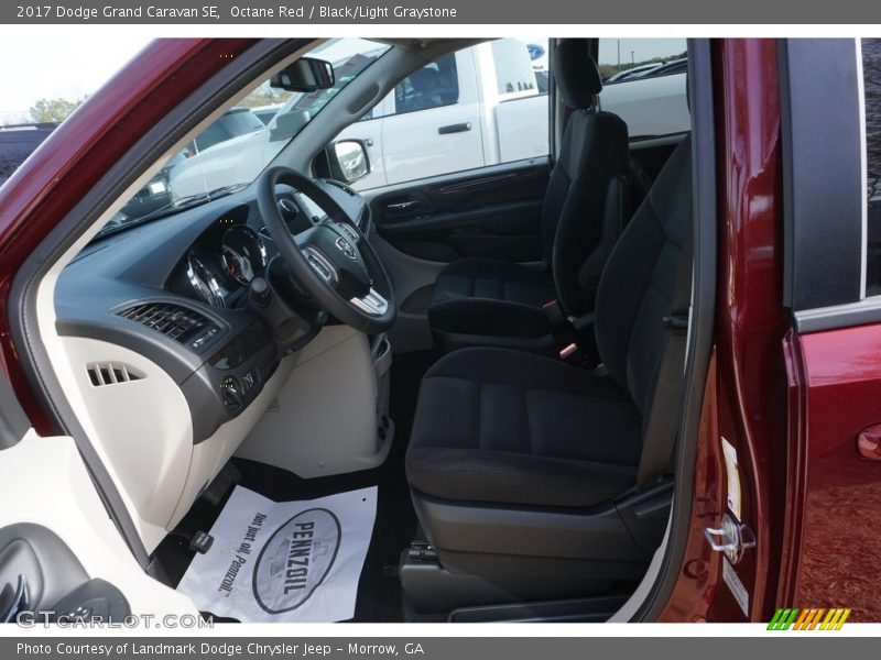 Octane Red / Black/Light Graystone 2017 Dodge Grand Caravan SE