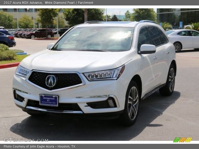 White Diamond Pearl / Parchment 2017 Acura MDX Advance