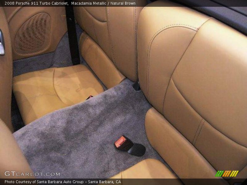 Macadamia Metallic / Natural Brown 2008 Porsche 911 Turbo Cabriolet