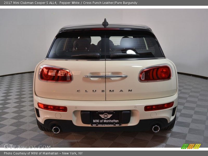 Pepper White / Cross Punch Leather/Pure Burgundy 2017 Mini Clubman Cooper S ALL4