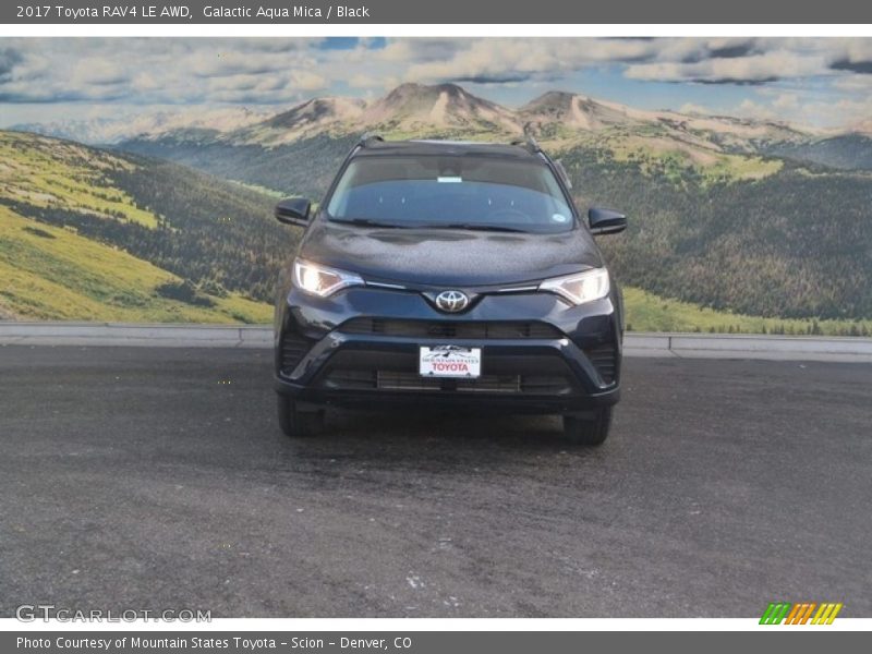 Galactic Aqua Mica / Black 2017 Toyota RAV4 LE AWD