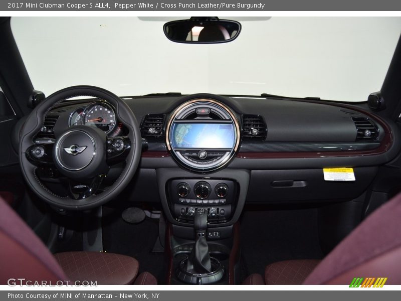 Pepper White / Cross Punch Leather/Pure Burgundy 2017 Mini Clubman Cooper S ALL4