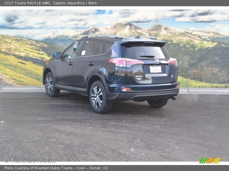 Galactic Aqua Mica / Black 2017 Toyota RAV4 LE AWD