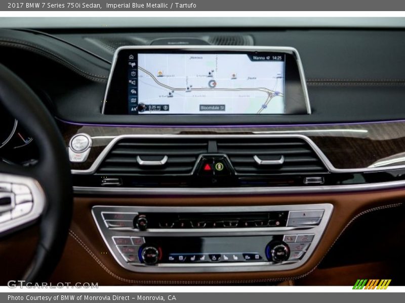 Imperial Blue Metallic / Tartufo 2017 BMW 7 Series 750i Sedan
