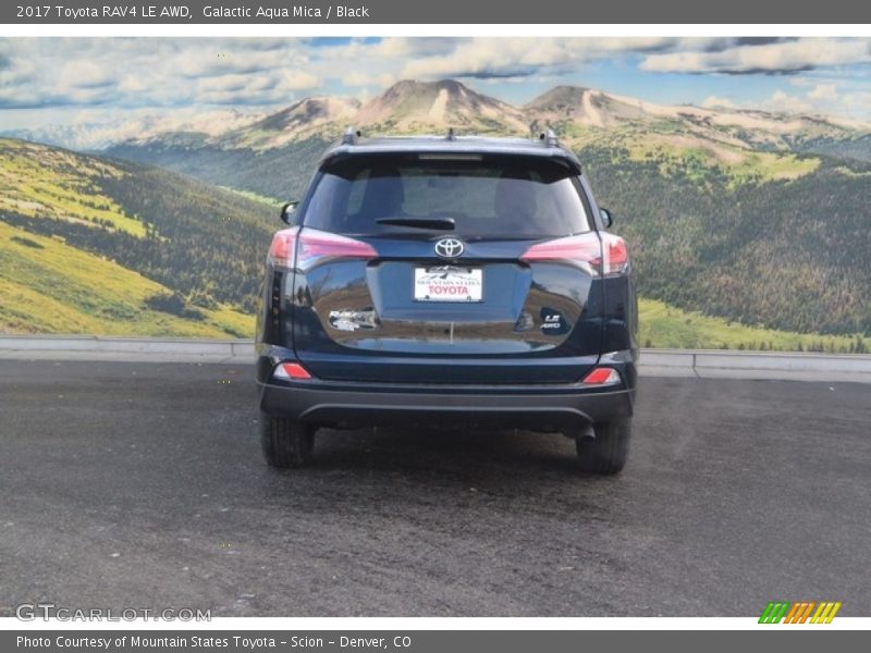 Galactic Aqua Mica / Black 2017 Toyota RAV4 LE AWD