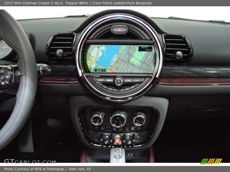 Pepper White / Cross Punch Leather/Pure Burgundy 2017 Mini Clubman Cooper S ALL4