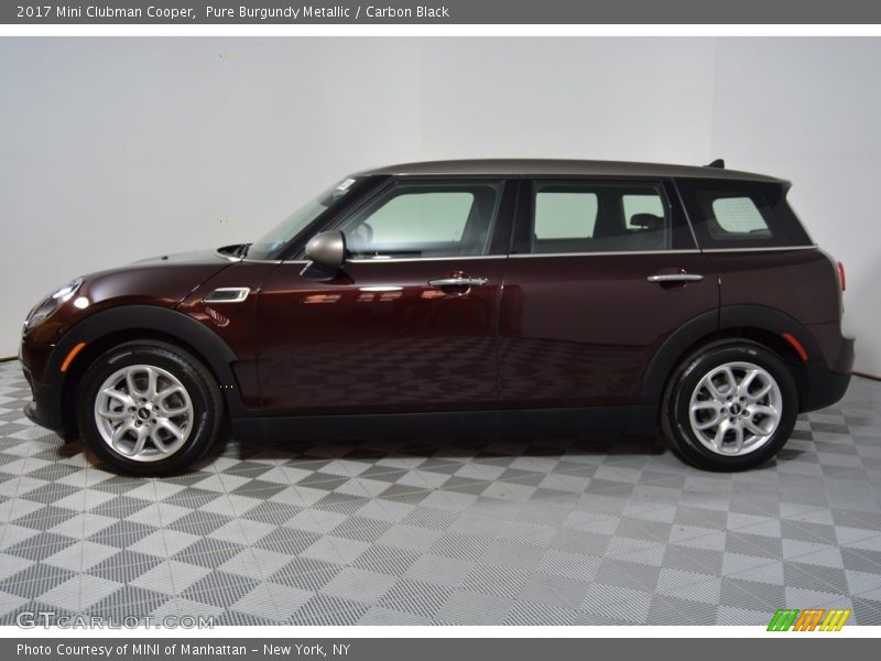 Pure Burgundy Metallic / Carbon Black 2017 Mini Clubman Cooper