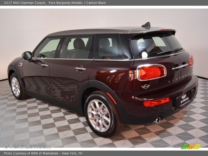 Pure Burgundy Metallic / Carbon Black 2017 Mini Clubman Cooper