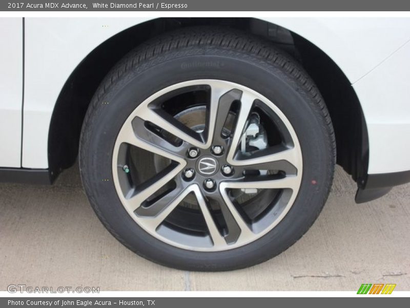 White Diamond Pearl / Espresso 2017 Acura MDX Advance