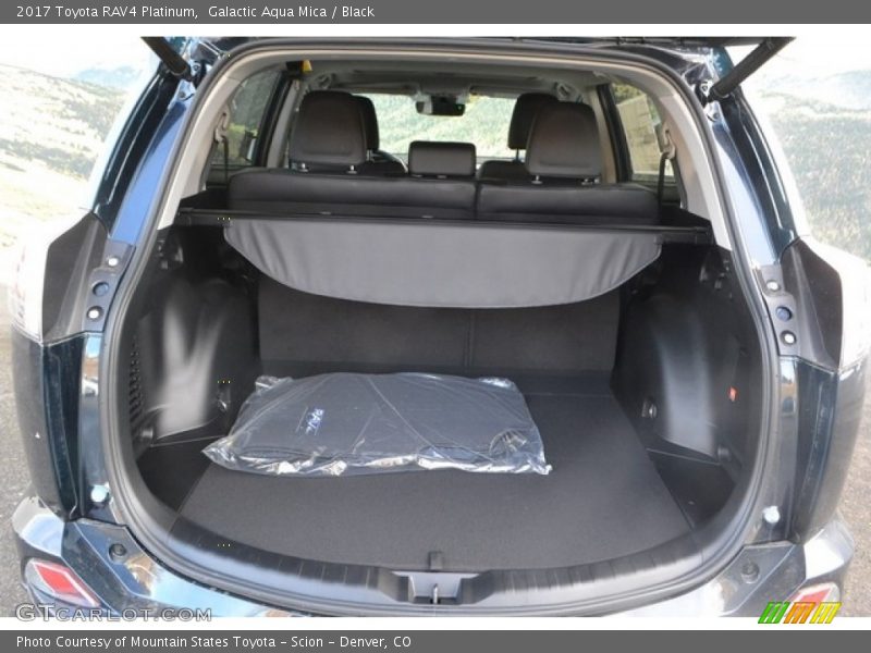 Galactic Aqua Mica / Black 2017 Toyota RAV4 Platinum