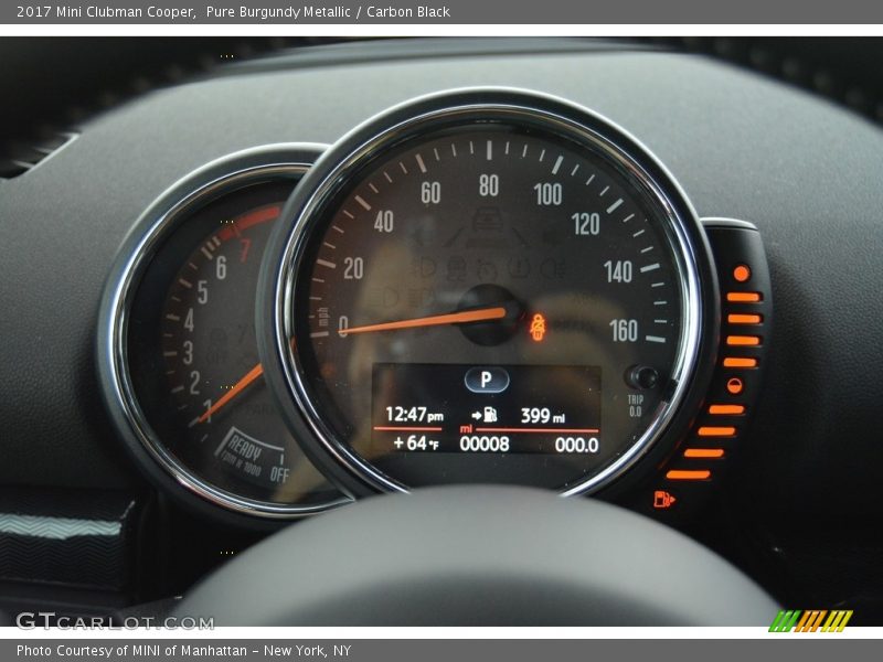 Pure Burgundy Metallic / Carbon Black 2017 Mini Clubman Cooper
