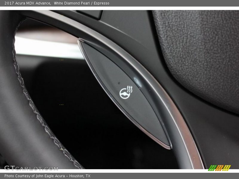 White Diamond Pearl / Espresso 2017 Acura MDX Advance