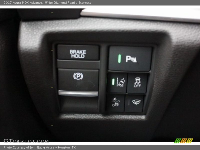 White Diamond Pearl / Espresso 2017 Acura MDX Advance