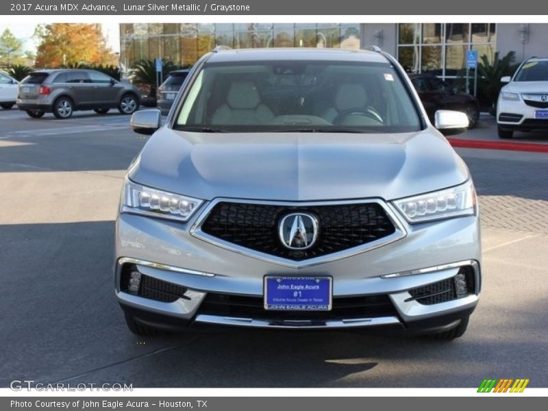 Lunar Silver Metallic / Graystone 2017 Acura MDX Advance