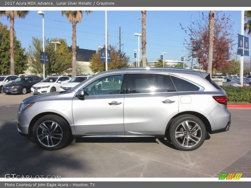 Lunar Silver Metallic / Graystone 2017 Acura MDX Advance
