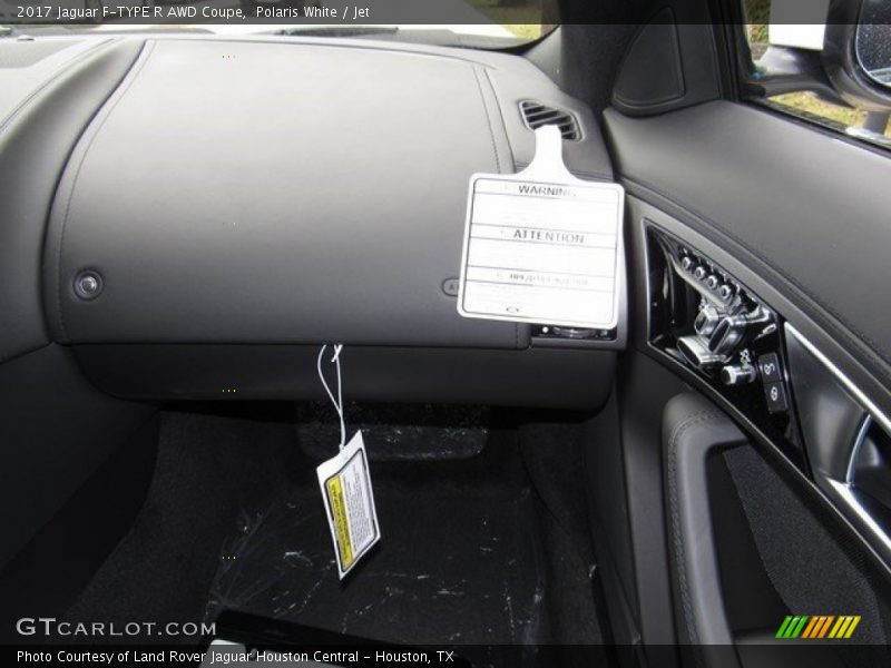 Polaris White / Jet 2017 Jaguar F-TYPE R AWD Coupe