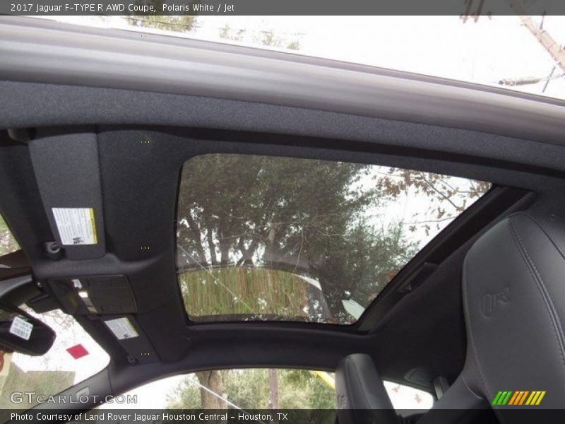 Polaris White / Jet 2017 Jaguar F-TYPE R AWD Coupe