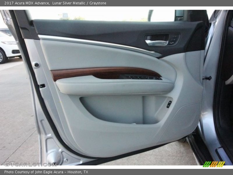 Lunar Silver Metallic / Graystone 2017 Acura MDX Advance