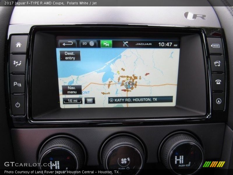 Polaris White / Jet 2017 Jaguar F-TYPE R AWD Coupe