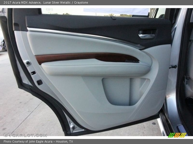 Lunar Silver Metallic / Graystone 2017 Acura MDX Advance