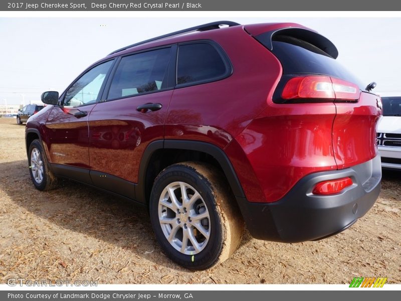 Deep Cherry Red Crystal Pearl / Black 2017 Jeep Cherokee Sport