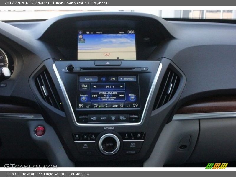 Lunar Silver Metallic / Graystone 2017 Acura MDX Advance