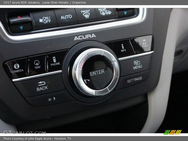 Lunar Silver Metallic / Graystone 2017 Acura MDX Advance