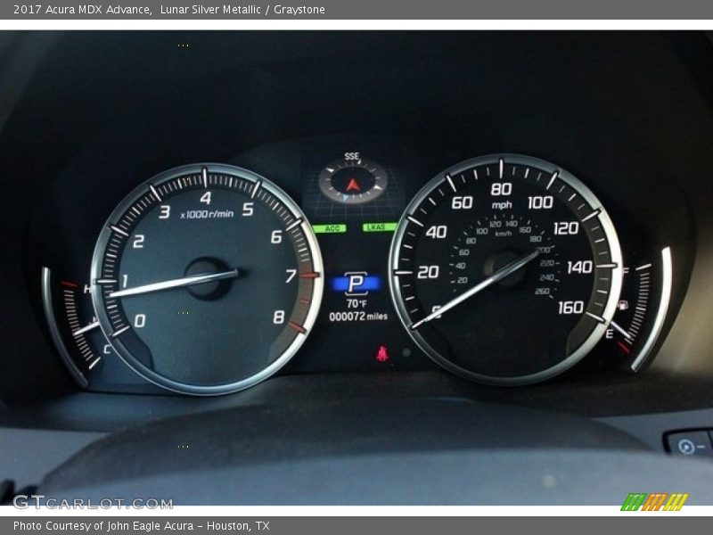 Lunar Silver Metallic / Graystone 2017 Acura MDX Advance