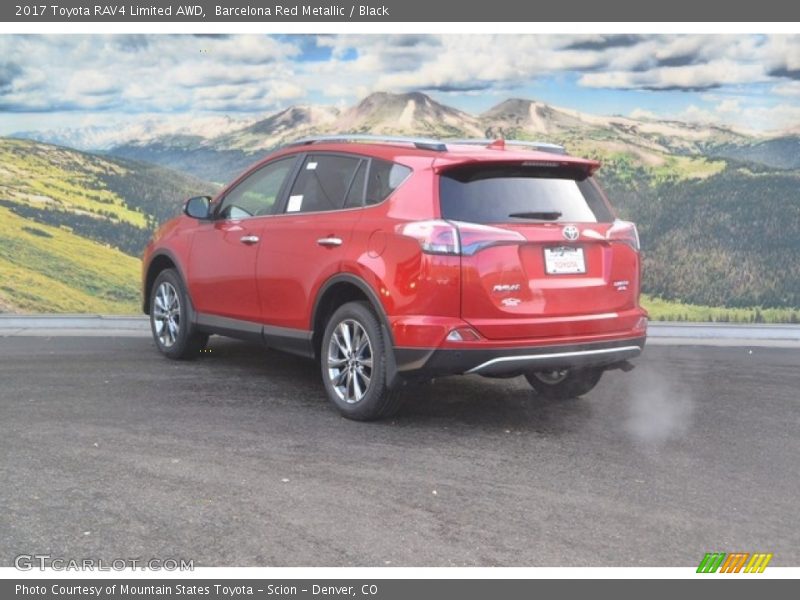 Barcelona Red Metallic / Black 2017 Toyota RAV4 Limited AWD