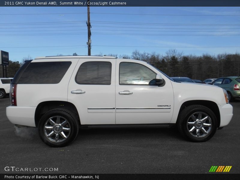Summit White / Cocoa/Light Cashmere 2011 GMC Yukon Denali AWD