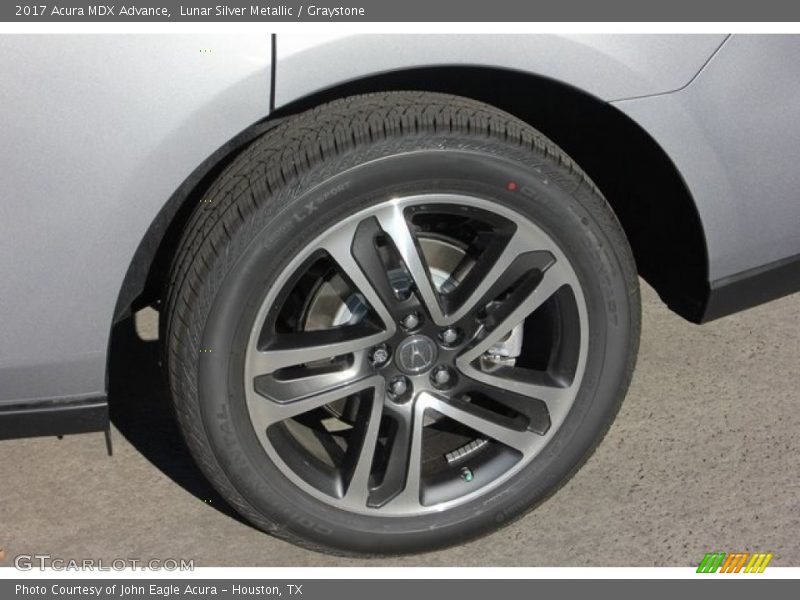 Lunar Silver Metallic / Graystone 2017 Acura MDX Advance