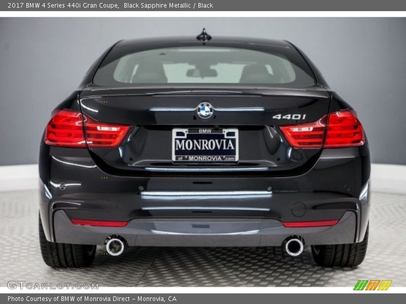 Black Sapphire Metallic / Black 2017 BMW 4 Series 440i Gran Coupe