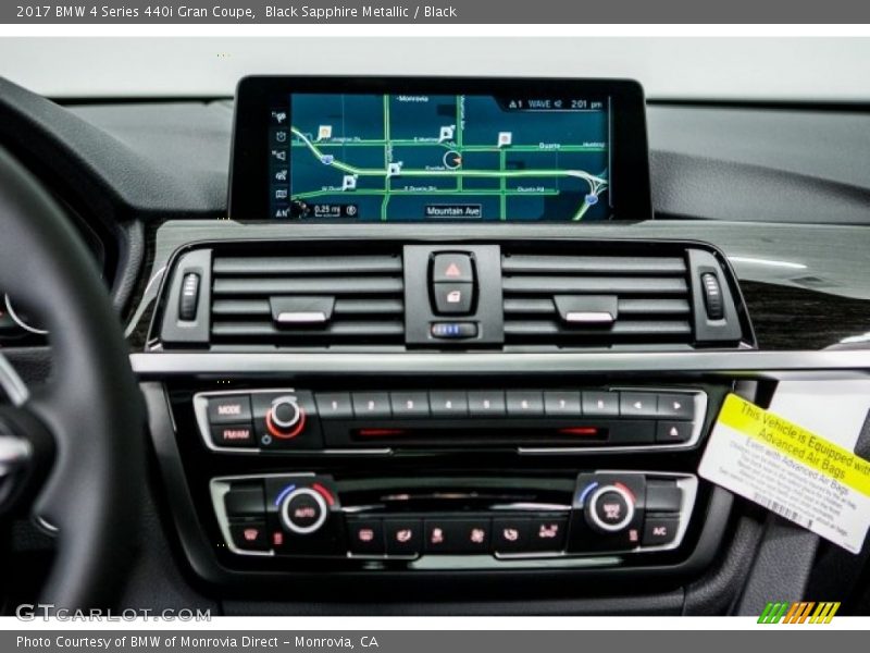 Black Sapphire Metallic / Black 2017 BMW 4 Series 440i Gran Coupe
