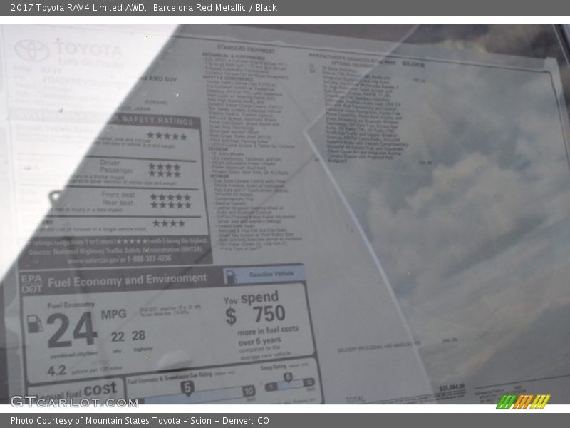 Barcelona Red Metallic / Black 2017 Toyota RAV4 Limited AWD
