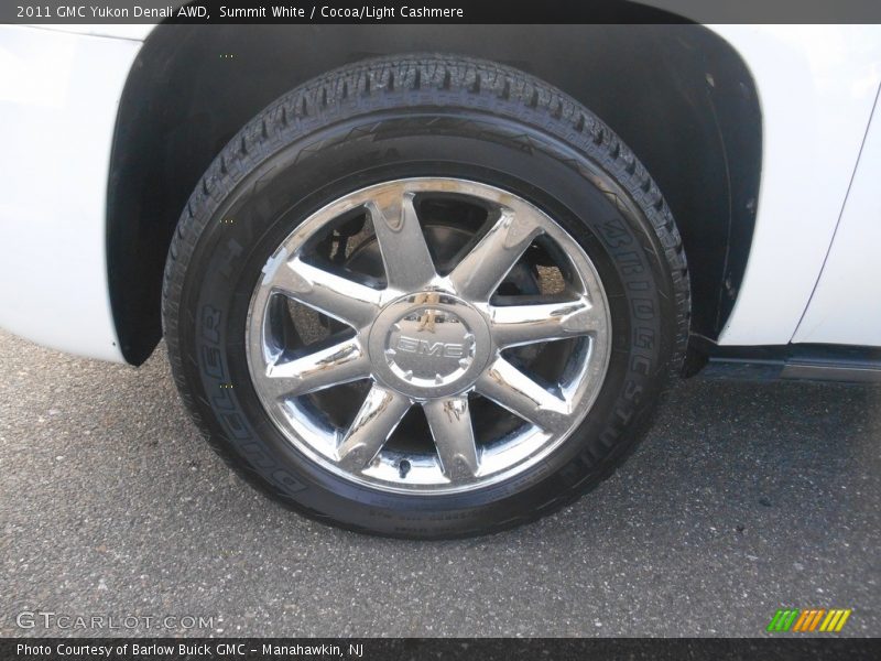 Summit White / Cocoa/Light Cashmere 2011 GMC Yukon Denali AWD