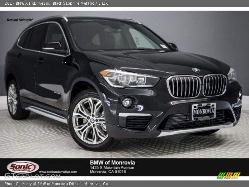 Black Sapphire Metallic / Black 2017 BMW X1 xDrive28i