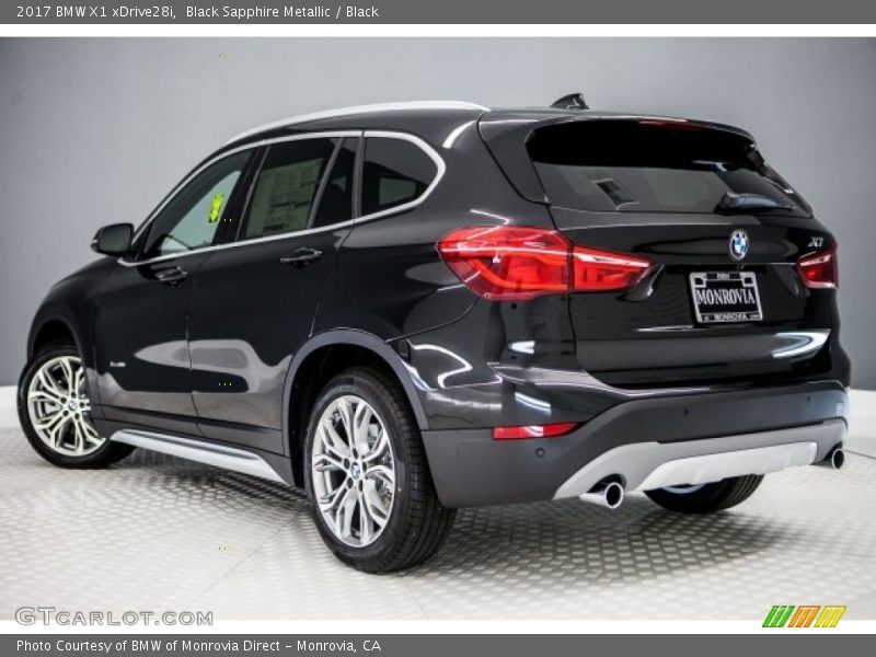 Black Sapphire Metallic / Black 2017 BMW X1 xDrive28i