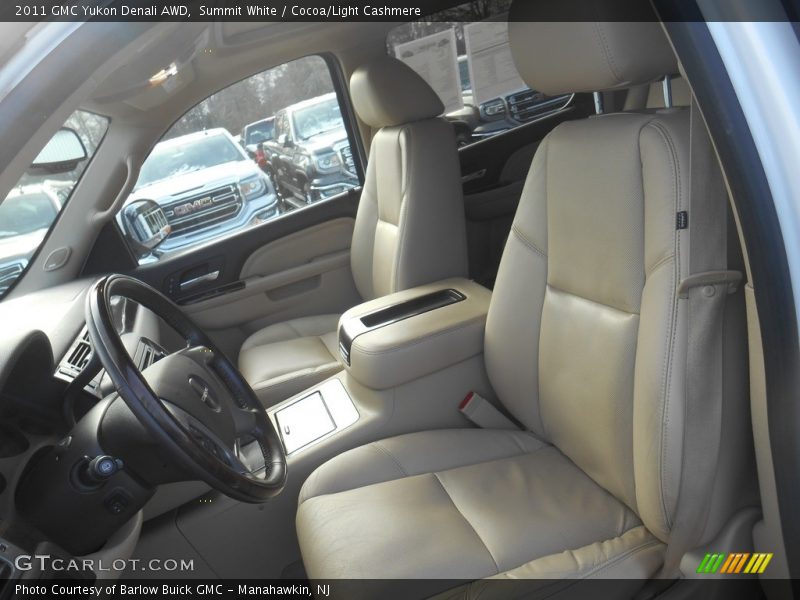 Summit White / Cocoa/Light Cashmere 2011 GMC Yukon Denali AWD