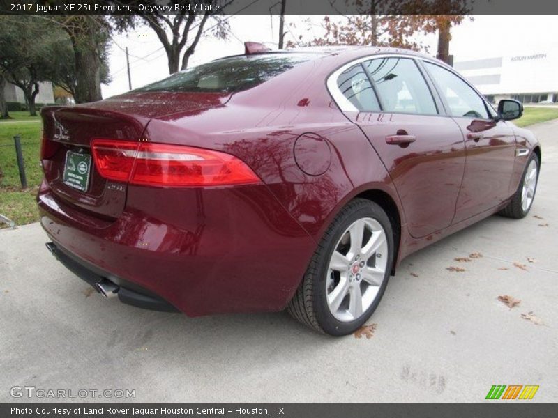 Odyssey Red / Latte 2017 Jaguar XE 25t Premium