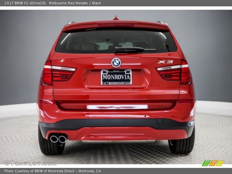 Melbourne Red Metallic / Black 2017 BMW X3 sDrive28i