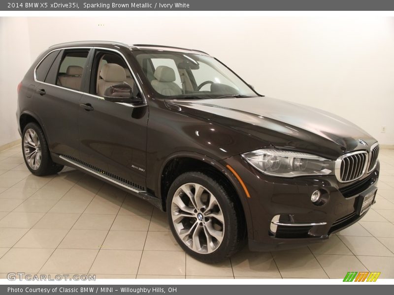 Sparkling Brown Metallic / Ivory White 2014 BMW X5 xDrive35i