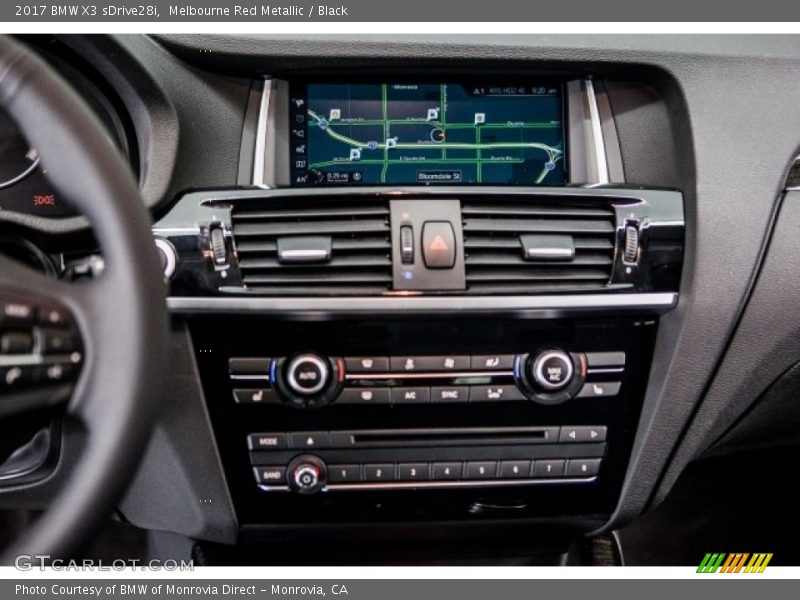 Melbourne Red Metallic / Black 2017 BMW X3 sDrive28i