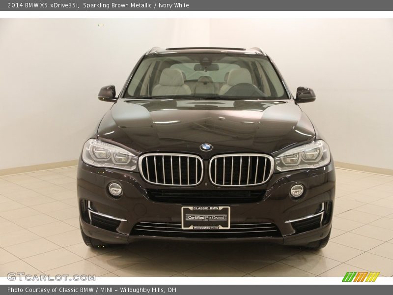 Sparkling Brown Metallic / Ivory White 2014 BMW X5 xDrive35i