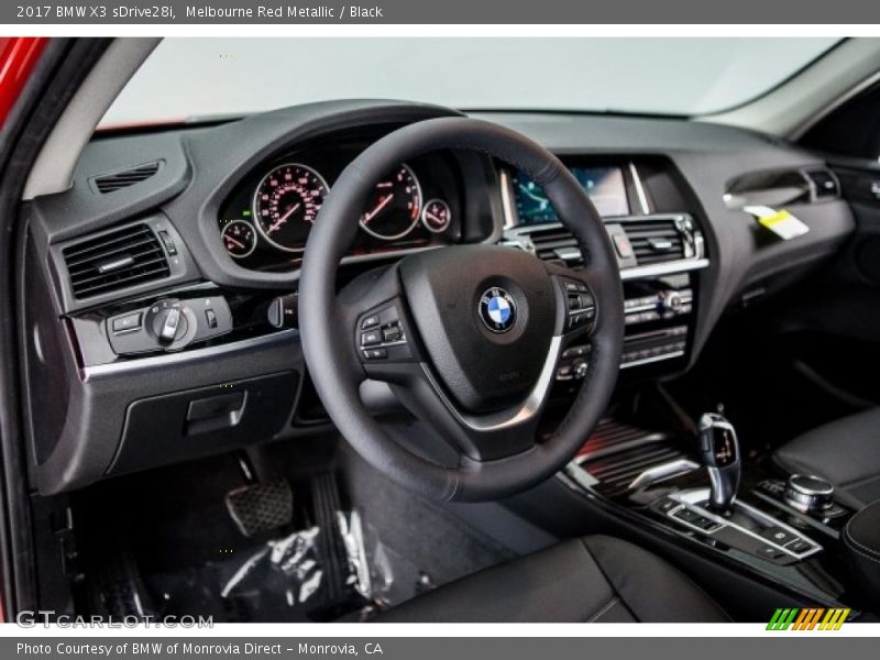 Melbourne Red Metallic / Black 2017 BMW X3 sDrive28i