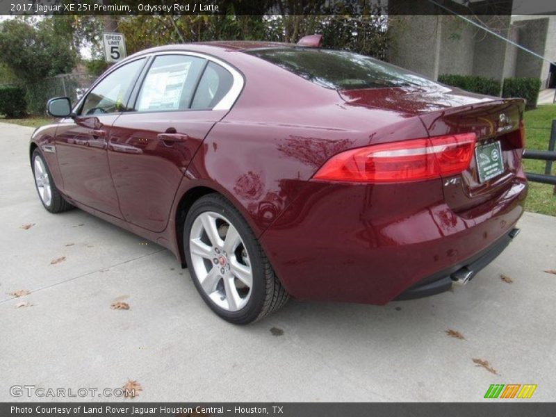 Odyssey Red / Latte 2017 Jaguar XE 25t Premium