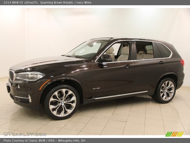 Sparkling Brown Metallic / Ivory White 2014 BMW X5 xDrive35i