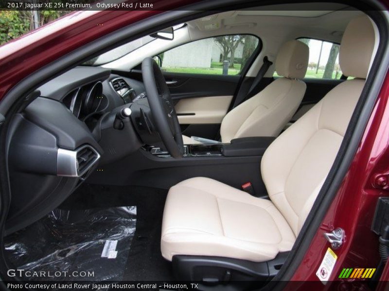 Front Seat of 2017 XE 25t Premium